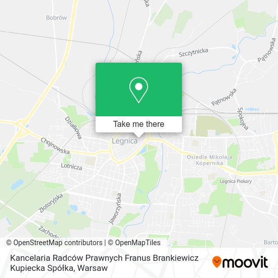 Kancelaria Radców Prawnych Franus Brankiewicz Kupiecka Spółka map