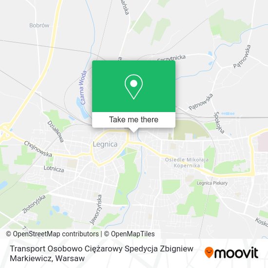 Transport Osobowo Ciężarowy Spedycja Zbigniew Markiewicz map