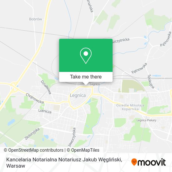 Kancelaria Notarialna Notariusz Jakub Węgliński map