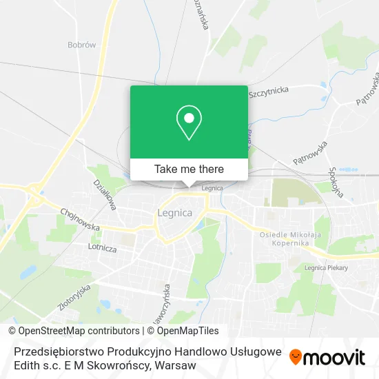 Przedsiębiorstwo Produkcyjno Handlowo Usługowe Edith s.c. E M Skowrońscy map