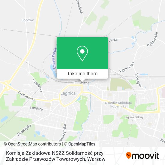 Komisja Zakładowa NSZZ Solidarność przy Zakładzie Przewozów Towarowych map