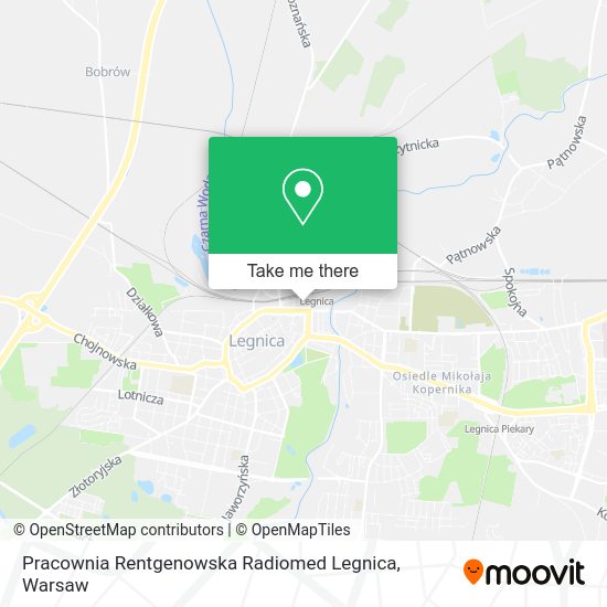 Pracownia Rentgenowska Radiomed Legnica map