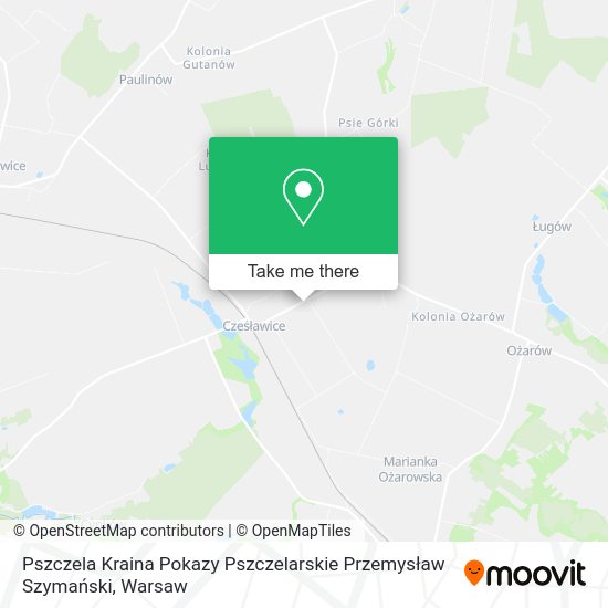 Pszczela Kraina Pokazy Pszczelarskie Przemysław Szymański map