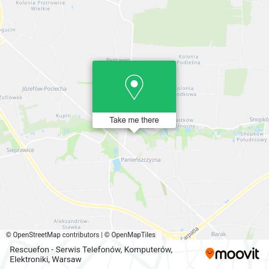 Карта Rescuefon - Serwis Telefonów, Komputerów, Elektroniki