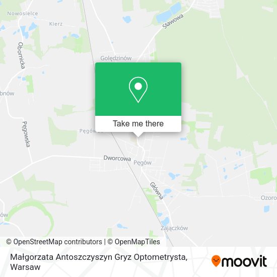 Małgorzata Antoszczyszyn Gryz Optometrysta map