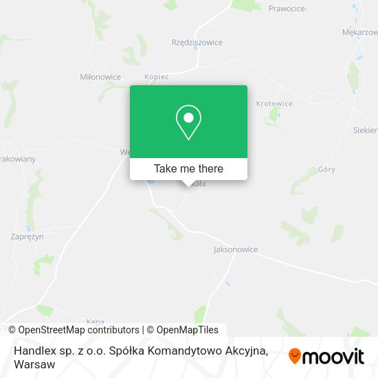 Handlex sp. z o.o. Spółka Komandytowo Akcyjna map