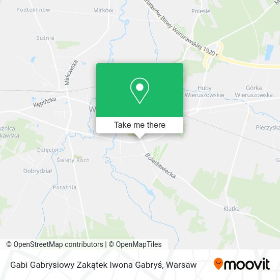 Gabi Gabrysiowy Zakątek Iwona Gabryś map