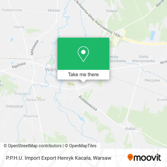 Карта P.P.H.U. Import Export Henryk Kacała