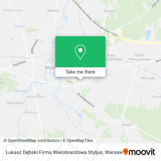 Łukasz Dębski Firma Wielobranżowa Styljus map