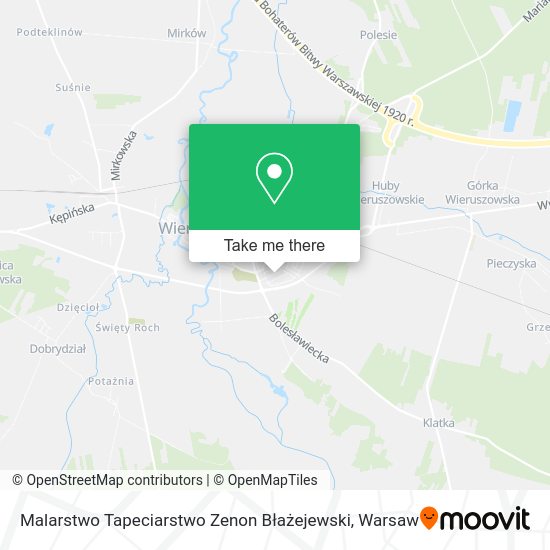 Malarstwo Tapeciarstwo Zenon Błażejewski map