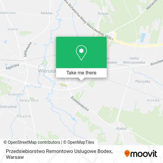 Przedsiebiorstwo Remontowo Uslugowe Bodex map