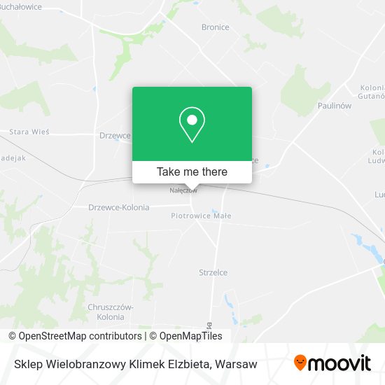 Sklep Wielobranzowy Klimek Elzbieta map