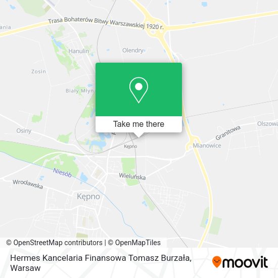 Hermes Kancelaria Finansowa Tomasz Burzała map