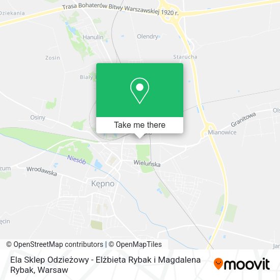 Ela Sklep Odzieżowy - Elżbieta Rybak i Magdalena Rybak map