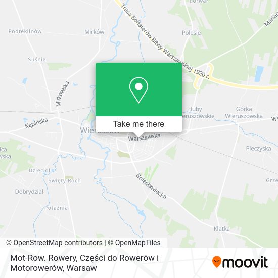 Mot-Row. Rowery, Części do Rowerów i Motorowerów map