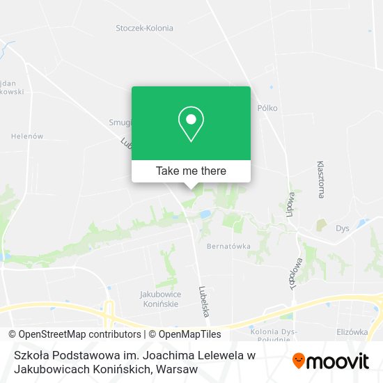 Szkoła Podstawowa im. Joachima Lelewela w Jakubowicach Konińskich map