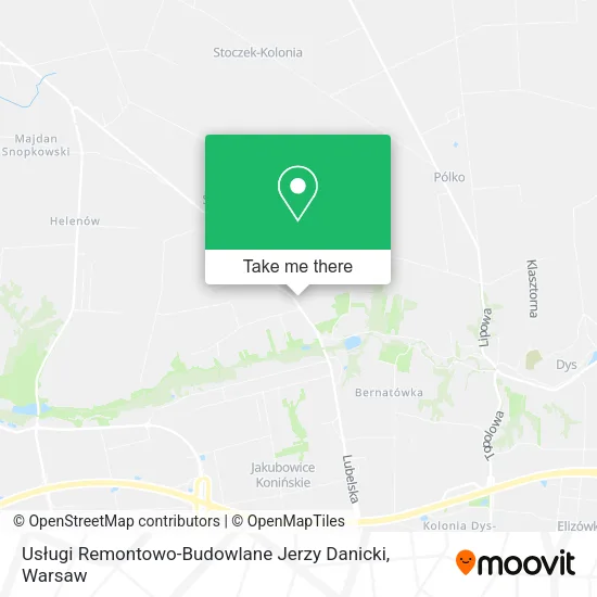 Карта Usługi Remontowo-Budowlane Jerzy Danicki