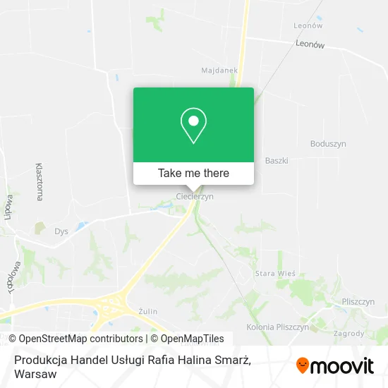 Карта Produkcja Handel Usługi Rafia Halina Smarż