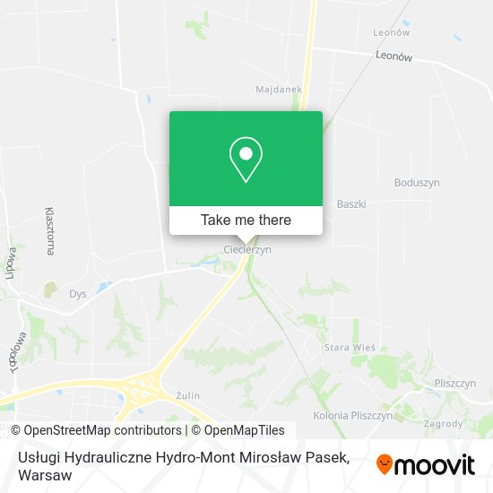 Usługi Hydrauliczne Hydro-Mont Mirosław Pasek map