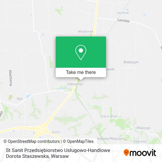 St Sanit Przedsiębiorstwo Usługowo-Handlowe Dorota Staszewska map