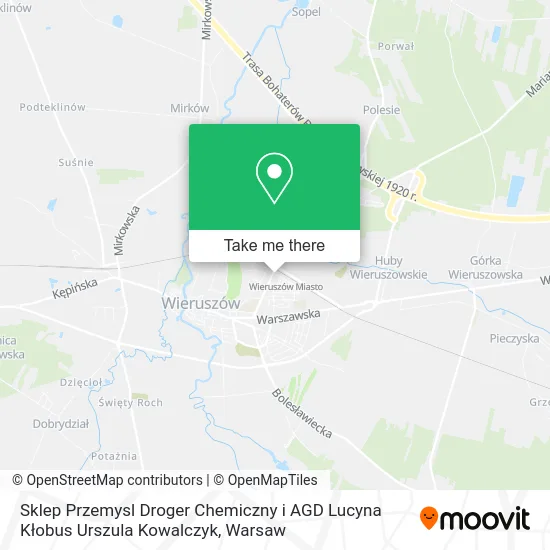 Карта Sklep Przemysl Droger Chemiczny i AGD Lucyna Kłobus Urszula Kowalczyk