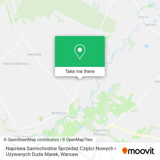 Naprawa Samochodów Sprzedaż Części Nowych i Używanych Duda Marek map