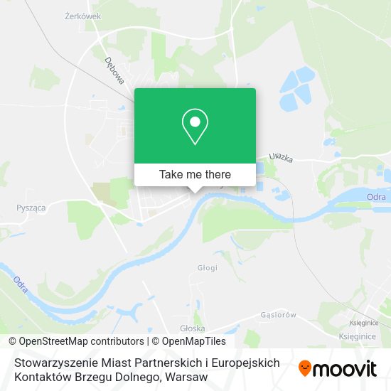 Stowarzyszenie Miast Partnerskich i Europejskich Kontaktów Brzegu Dolnego map