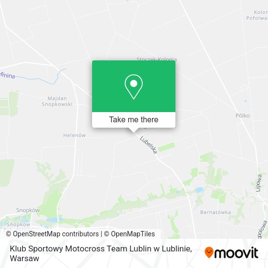 Klub Sportowy Motocross Team Lublin w Lublinie map