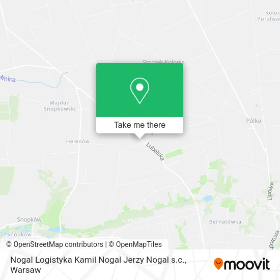 Карта Nogal Logistyka Kamil Nogal Jerzy Nogal s.c.