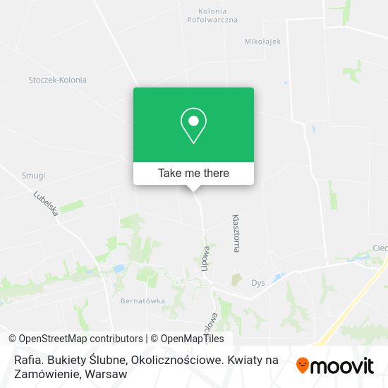 Rafia. Bukiety Ślubne, Okolicznościowe. Kwiaty na Zamówienie map