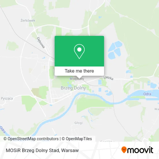 MOSiR Brzeg Dolny Stad map
