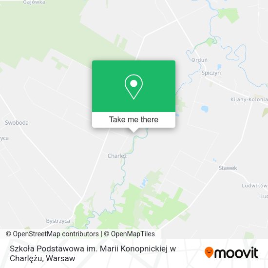 Szkoła Podstawowa im. Marii Konopnickiej w Charlężu map