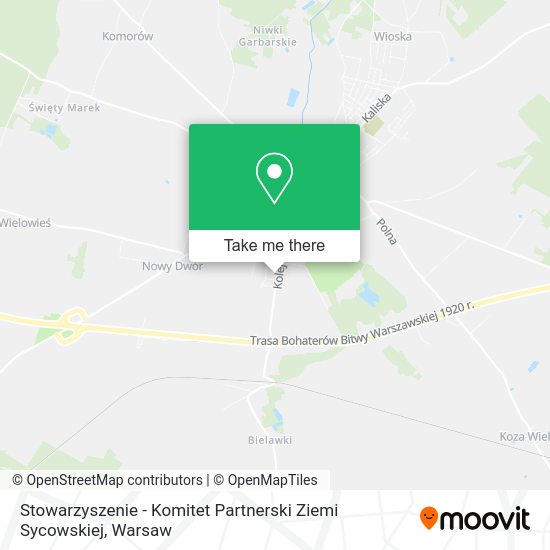 Stowarzyszenie - Komitet Partnerski Ziemi Sycowskiej map