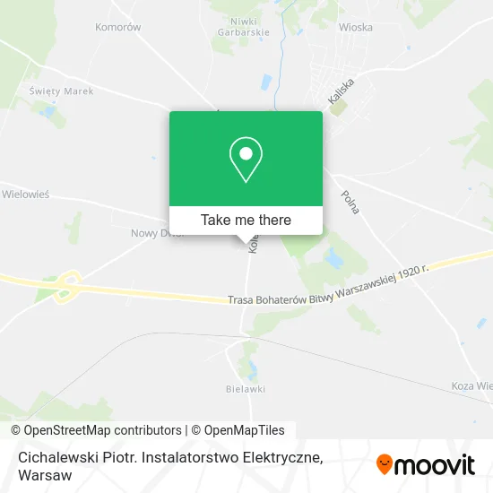 Карта Cichalewski Piotr. Instalatorstwo Elektryczne