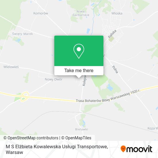 M S Elżbieta Kowalewska Usługi Transportowe map