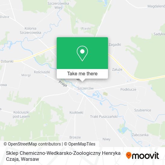 Sklep Chemiczno-Wedkarsko-Zoologiczny Henryka Czaja map