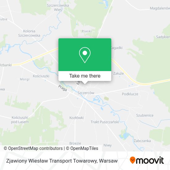 Карта Zjawiony Wiesław Transport Towarowy