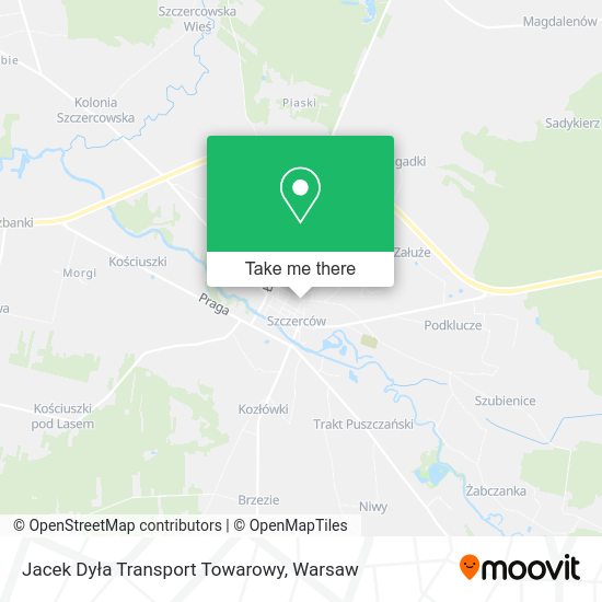 Карта Jacek Dyła Transport Towarowy