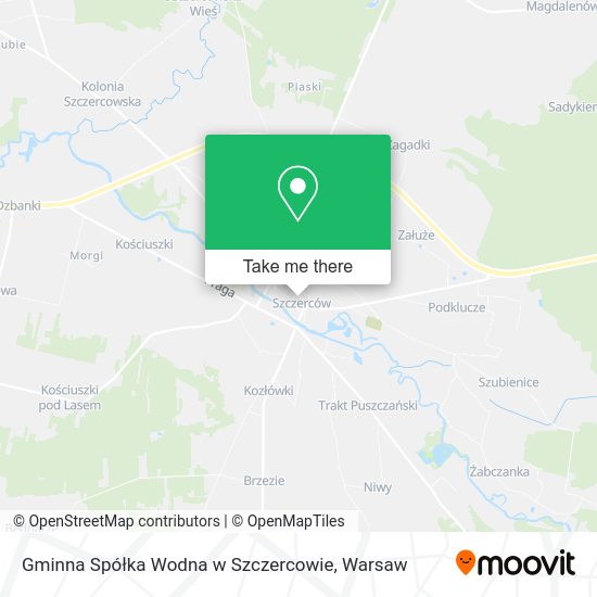 Gminna Spółka Wodna w Szczercowie map