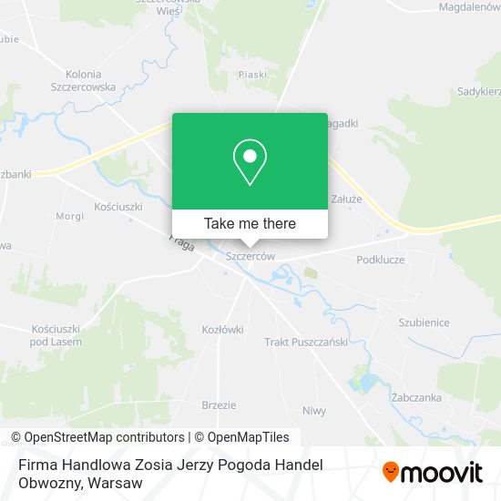 Firma Handlowa Zosia Jerzy Pogoda Handel Obwozny map