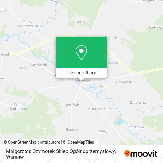 Małgorzata Szymorek Sklep Ogólnoprzemysłowy map