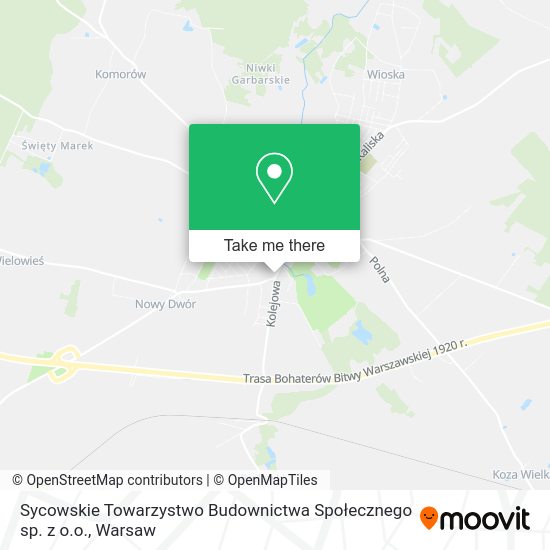 Sycowskie Towarzystwo Budownictwa Społecznego sp. z o.o. map