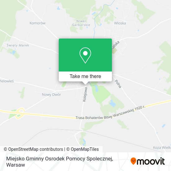 Miejsko Gminny Osrodek Pomocy Spolecznej map