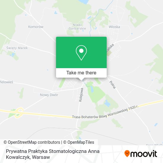 Prywatna Praktyka Stomatologiczna Anna Kowalczyk map