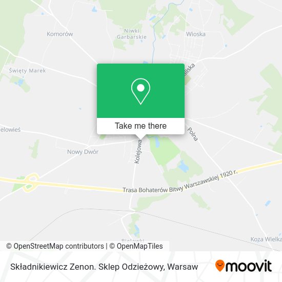 Składnikiewicz Zenon. Sklep Odzieżowy map