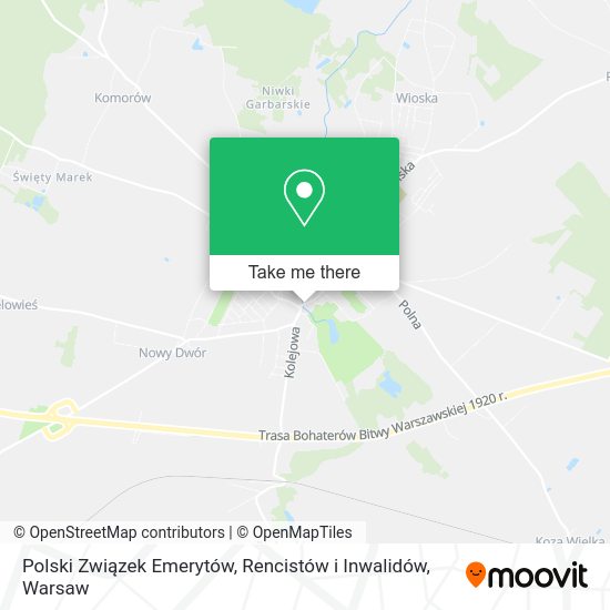 Polski Związek Emerytów, Rencistów i Inwalidów map