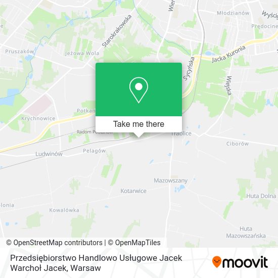 Przedsiębiorstwo Handlowo Usługowe Jacek Warchoł Jacek map