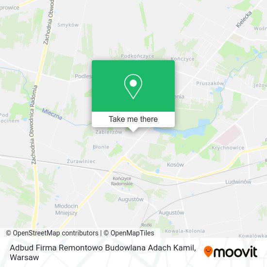 Карта Adbud Firma Remontowo Budowlana Adach Kamil