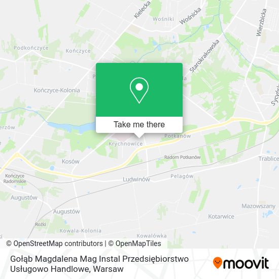 Gołąb Magdalena Mag Instal Przedsiębiorstwo Usługowo Handlowe map