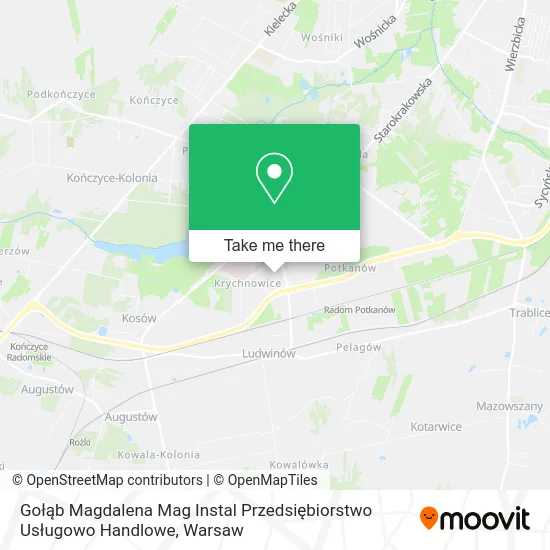Gołąb Magdalena Mag Instal Przedsiębiorstwo Usługowo Handlowe map